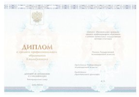 Диплом техникума 2014-2020 в Владимире